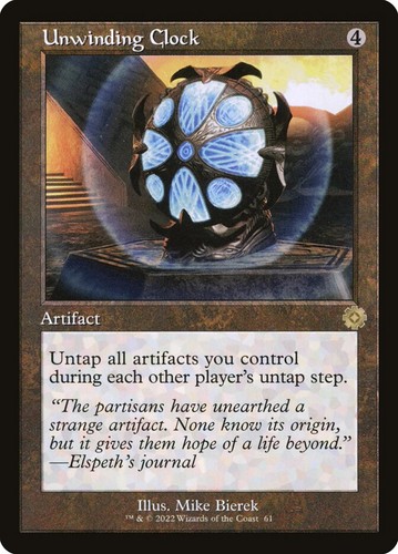 Mtg unwinding clock - mtg,